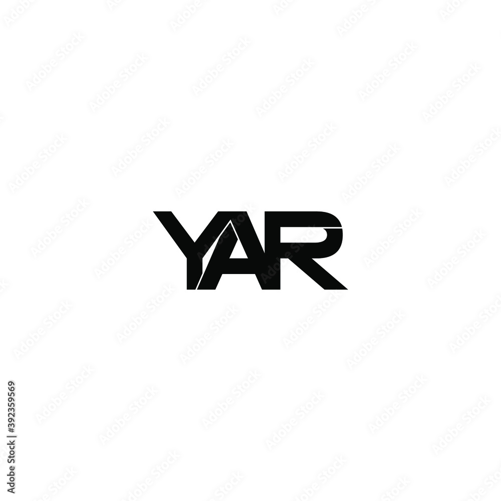 yar letter original monogram logo design yar letter original monogram logo design