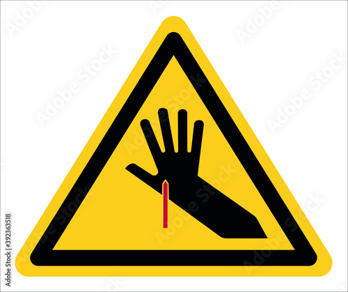 Be careful with your hands.Sharp,Point