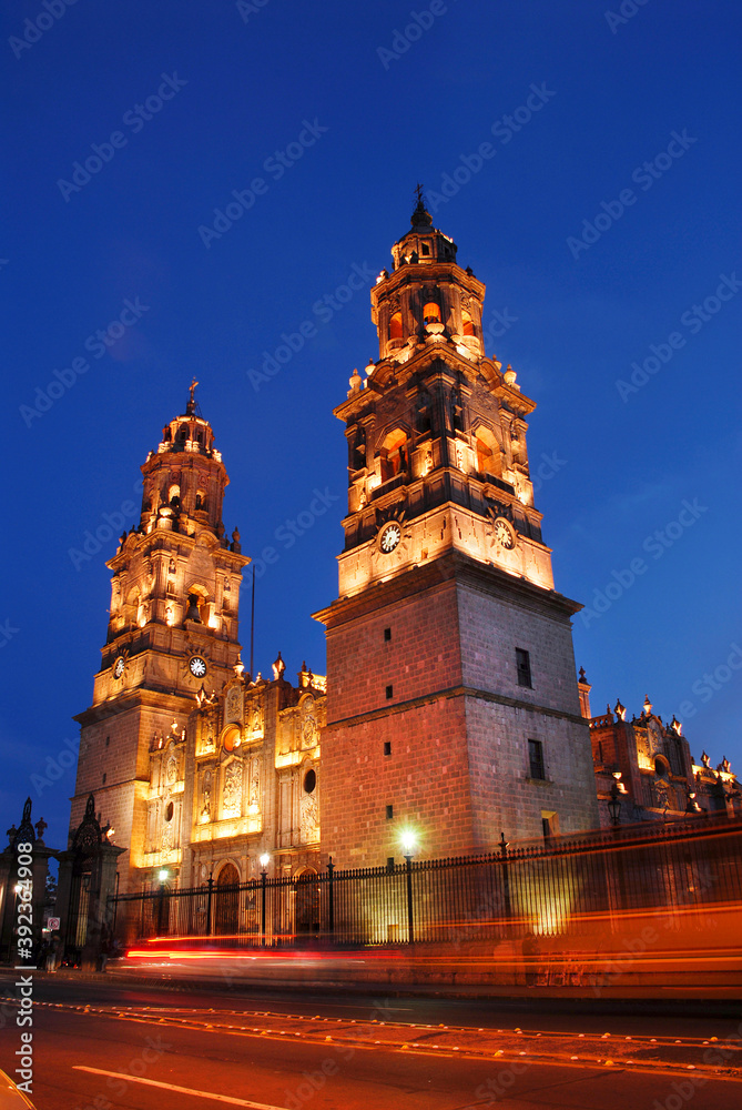 Fototapeta premium Morelia vista catedral
