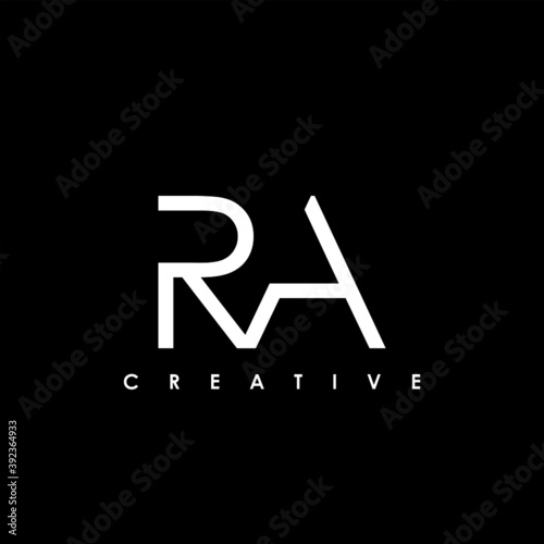 RA Letter Initial Logo Design Template Vector Illustration
