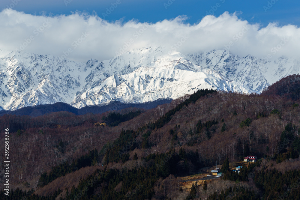 初冬の北アルプス 　長野県大望峠