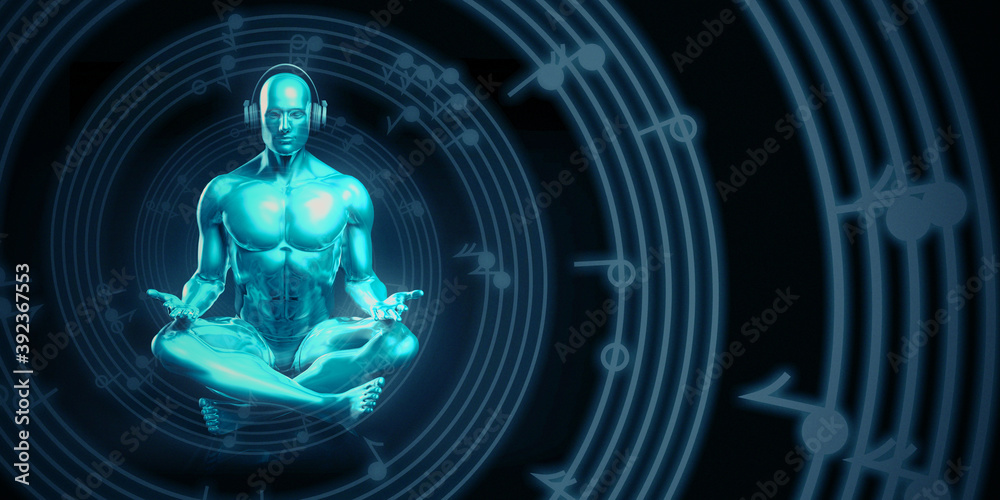 Fototapeta premium Music is Life and Religion