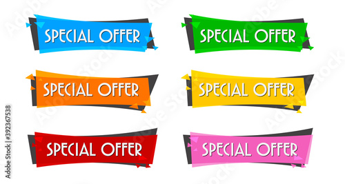 Special offer sale banner for your design ,discount clearance event festival , illustration vector