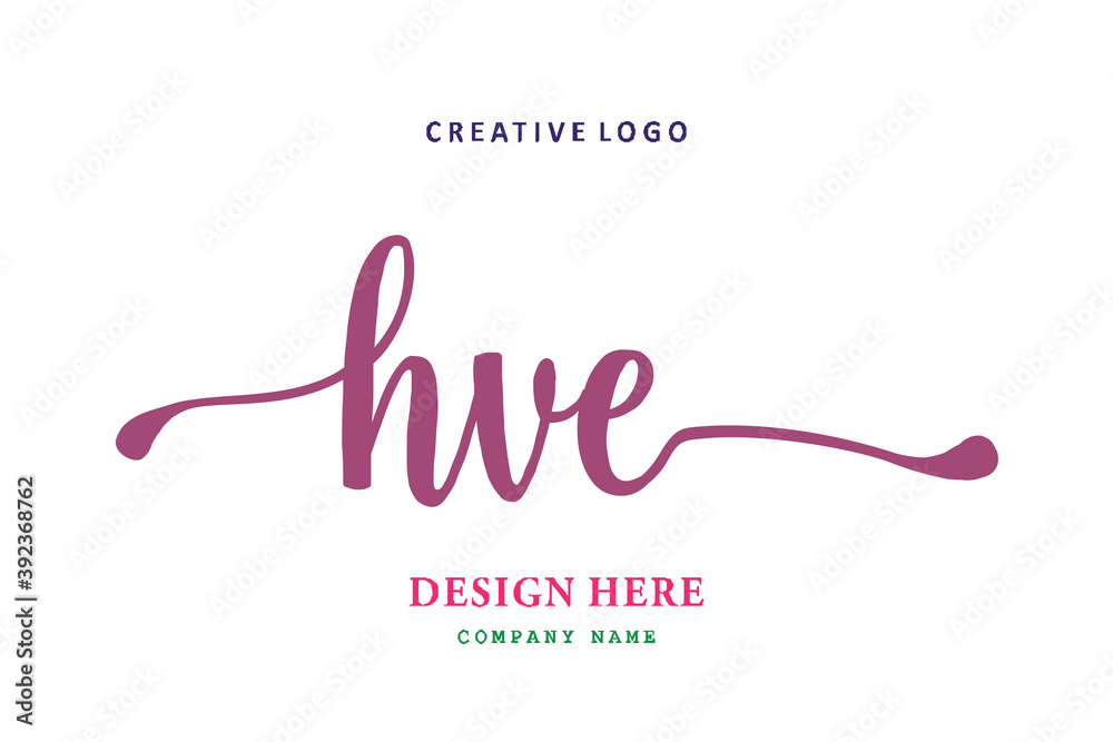HVE lettering logo is simple, easy to understand and authoritative