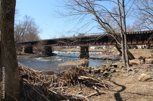 The bridge in Rocckaway river in New Jersey.