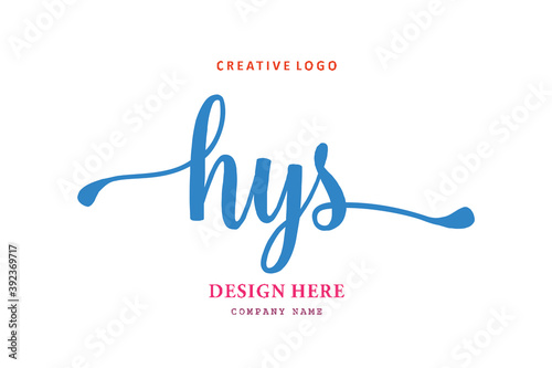 HYS lettering logo is simple, easy to understand and authoritative photo