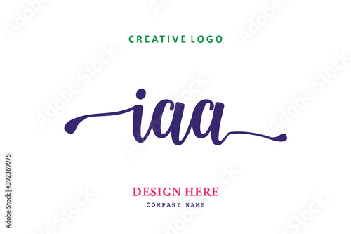 IAA lettering logo is simple, easy to understand and authoritative