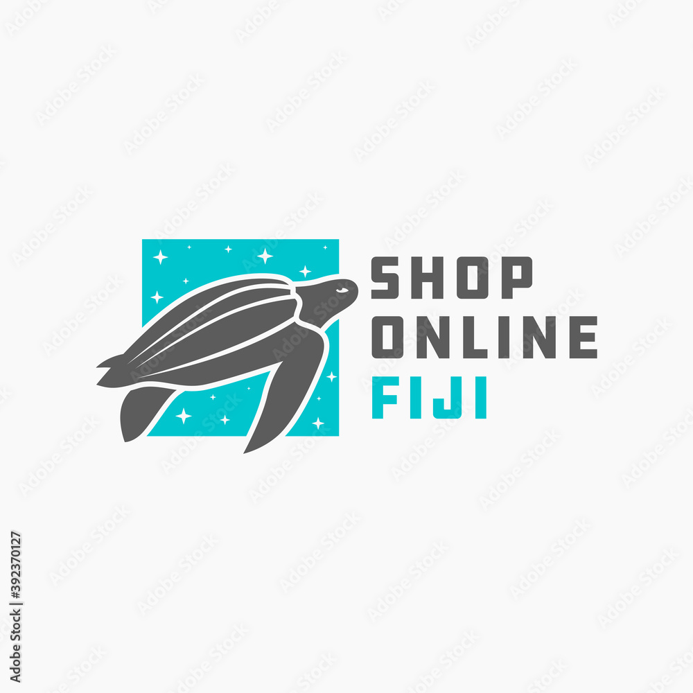 Fototapeta premium sea turtle animal modern logo