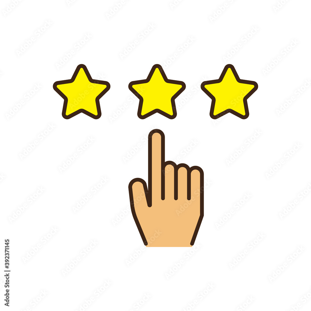 Rating icon illustration. vector Rating icon illustration. vector
