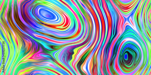 vivid wobbly rings and lines abstract seamless tile