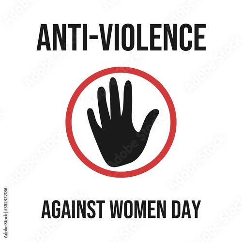 Vector Illustration of Anti Violence Against Women Day © Kavector