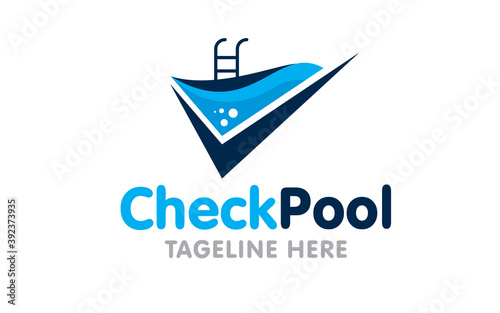 Creative innovation graphic vector for swimming pool Concept Logo Design
