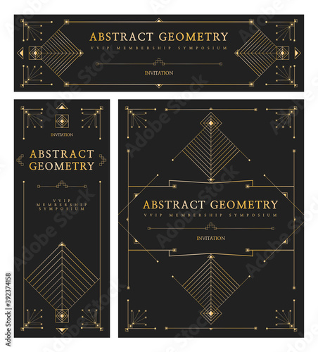 [Vector] Abstract geometry symposium design frames
