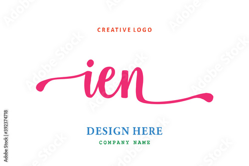 IEN lettering logo is simple, easy to understand and authoritative