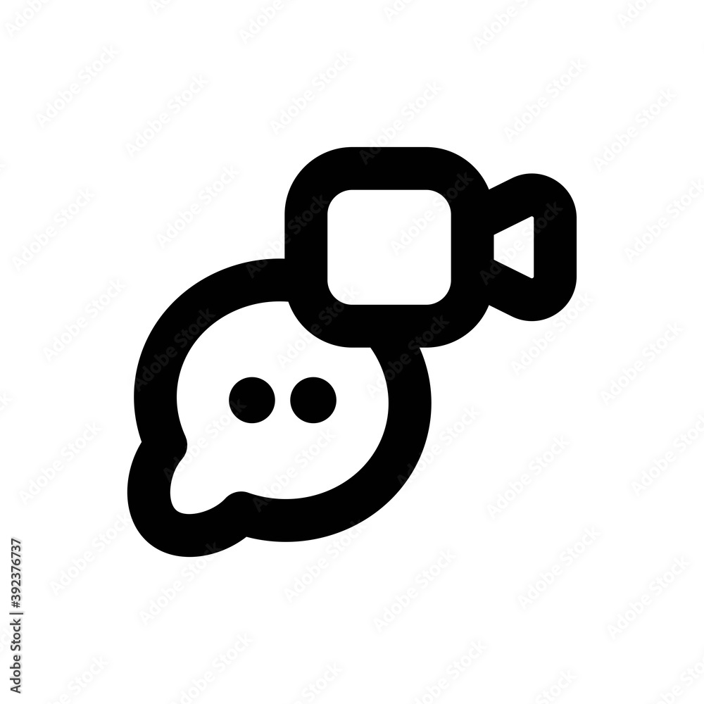 Video Icon - Vector Illustration . Video Icon - Vector Illustration .