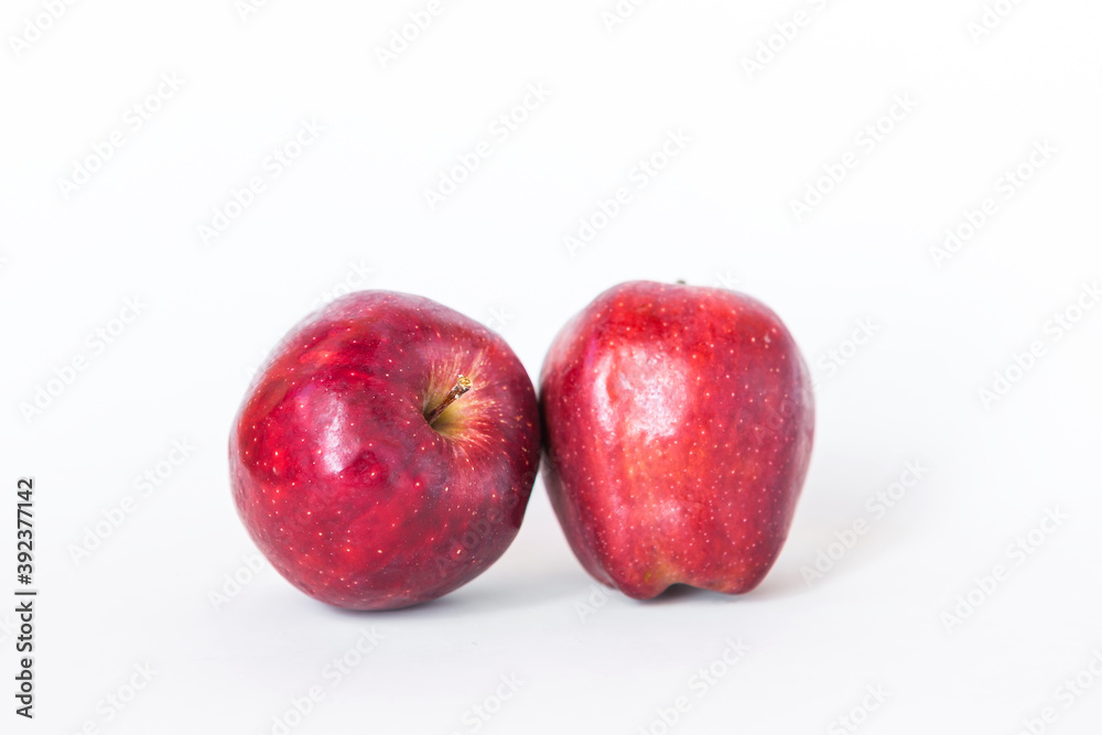 Fresh red apple isolate on white background, healthy or diet food Fresh red apple isolate on white background, healthy or diet food