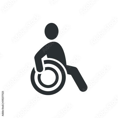 Adaptive athlete icon