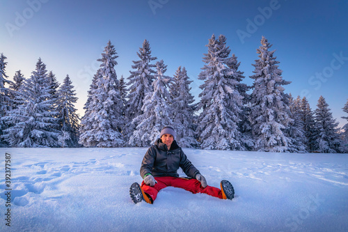 Winter at the park. Winter activities. © VO IMAGES
