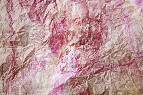 Wallpaper Mural Rose flowers on wrinkled paper Torontodigital.ca