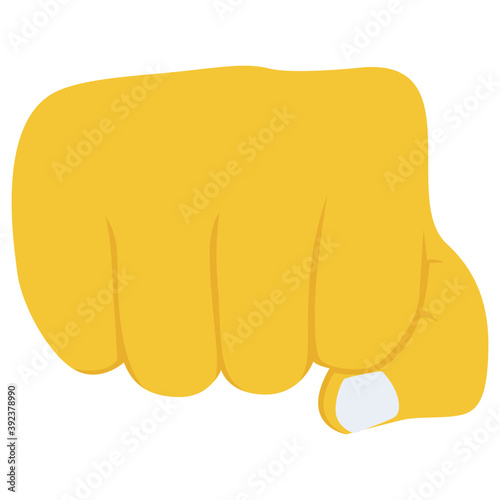 
 A manly hand with clenched fisht concept of determination
