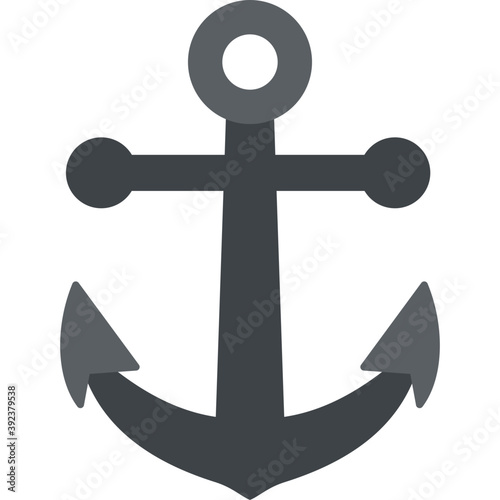 
Nautical, boat anchor flat icon
