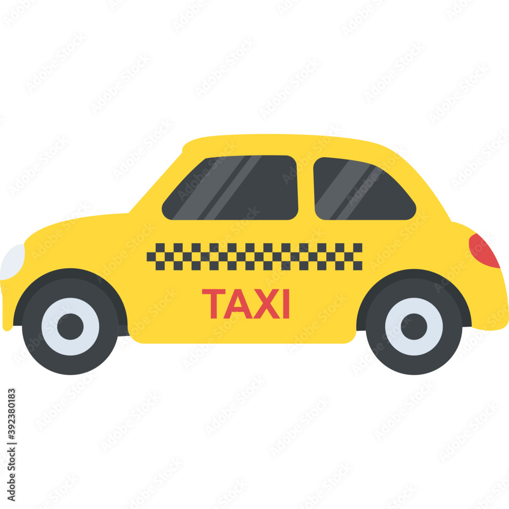 Fototapeta premium A taxi cab, transportation concept 