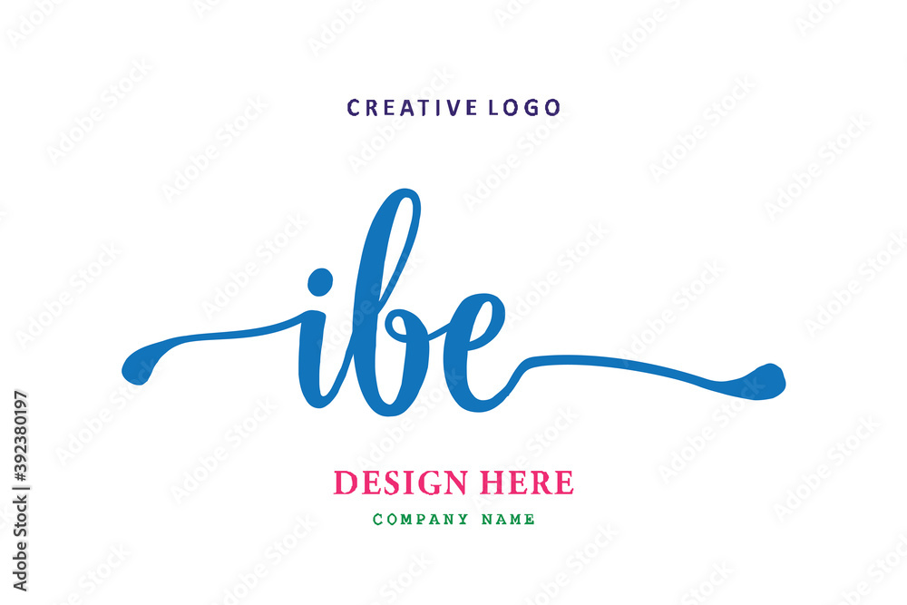 IBE lettering logo is simple, easy to understand and authoritative IBE lettering logo is simple, easy to understand and authoritative