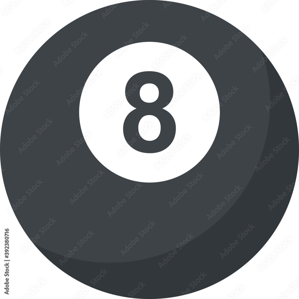 Billiard pool ball with number eight
Billiard pool ball with number eight