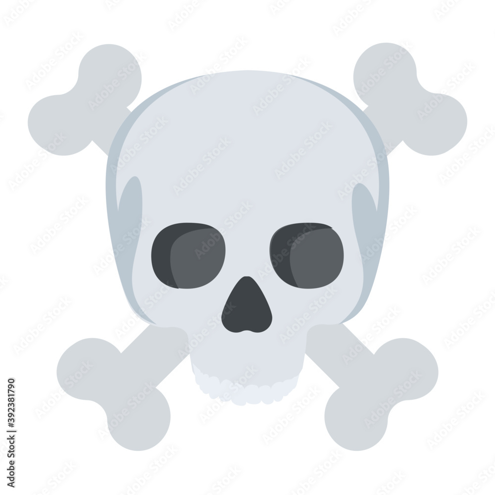 
Skull with crossbones, jolly roger sign
