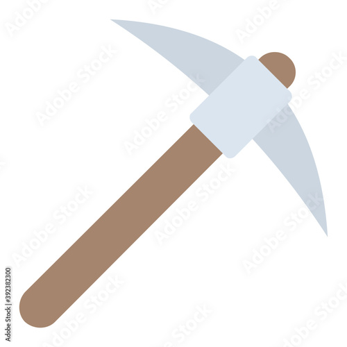 
Mattock icon design for digging and excavation
