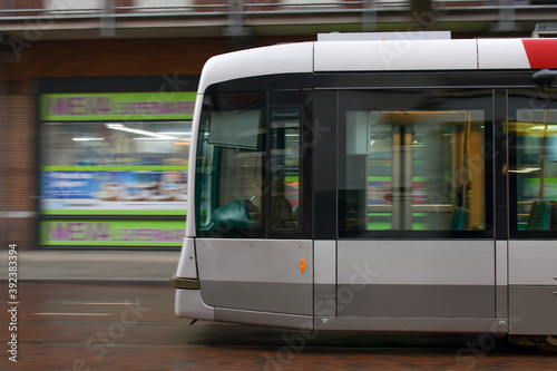 bus stop in the city