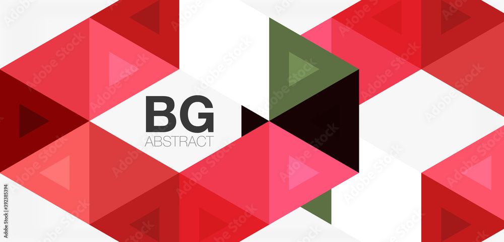 Mosaic triangle pattern abstract background for cover, banner, flyer and poster and other template