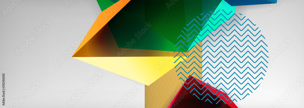 Low poly 3d geometric shapes, minimal abstract background. Vector illustrations for covers, banners, flyers and posters and other Low poly 3d geometric shapes, minimal abstract background. Vector illustrations for covers, banners, flyers and posters and other