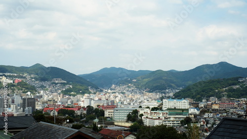 view of the city of Nagasaki, Japan from a high place © yasidakbar
