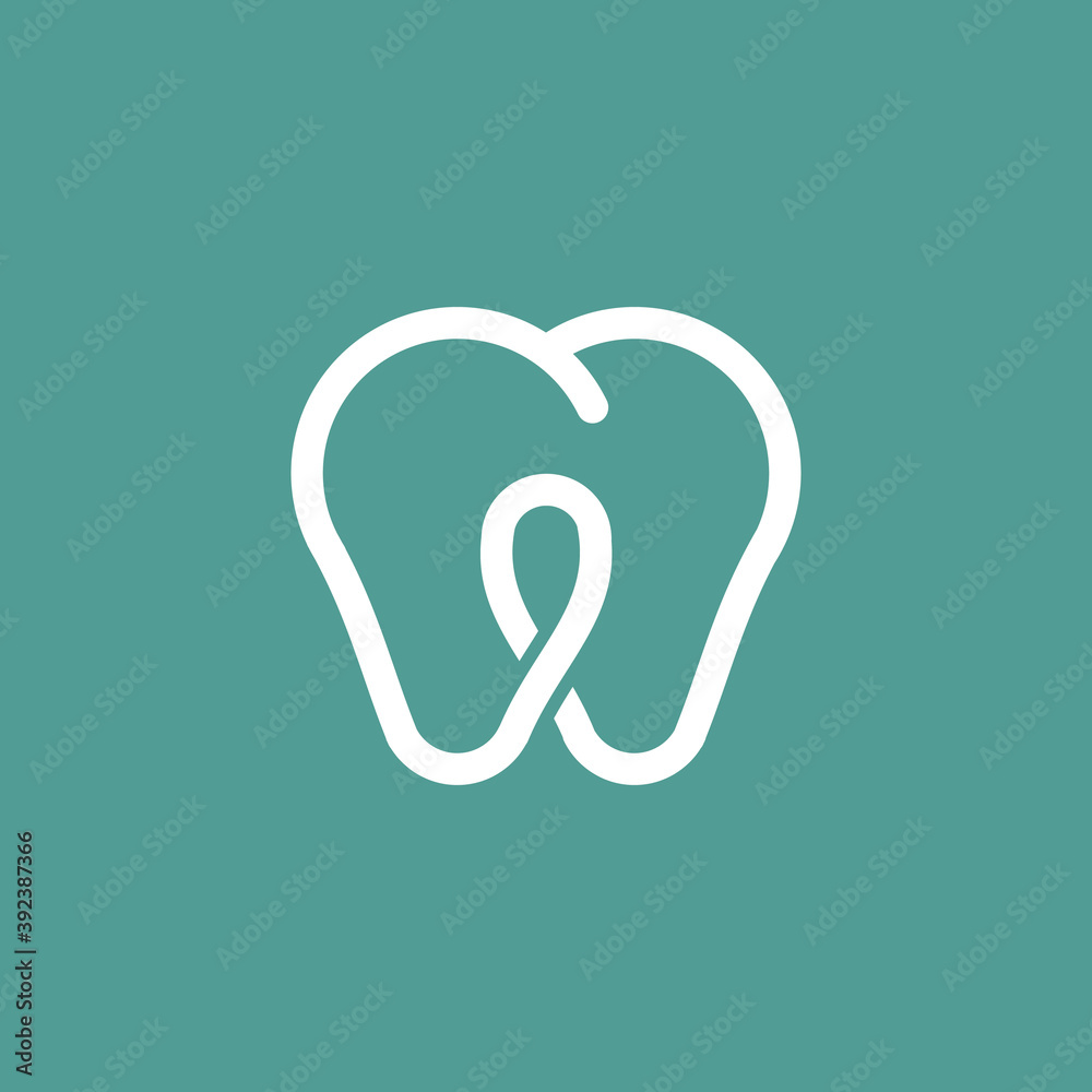 modern minimalist thin line dental health vector icon modern minimalist thin line dental health vector icon