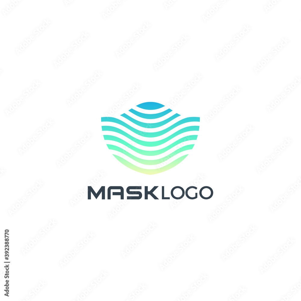 Fototapeta premium Mask Logo Modern Design