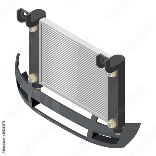 Spare part icon. Isometric illustration of spare part vector icon for web