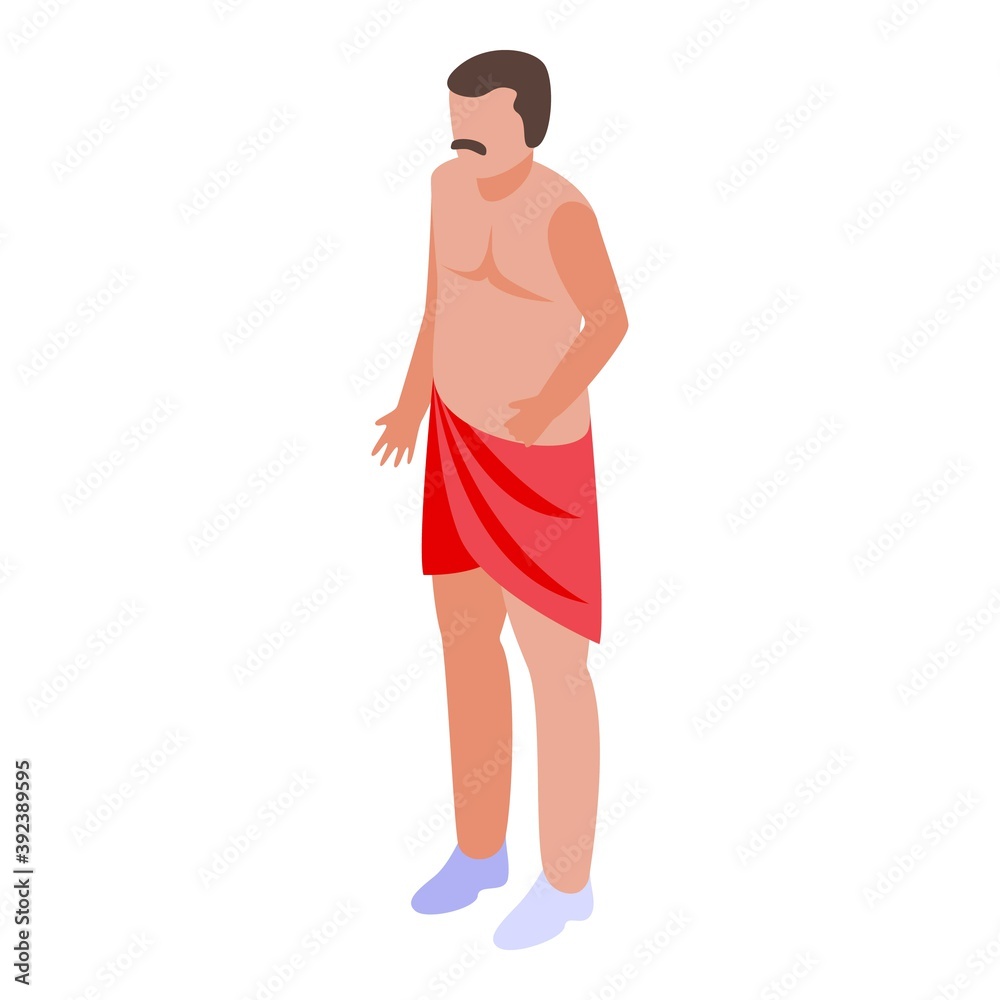 Indian culture man icon. Isometric of indian culture man vector icon for web design isolated on white background Indian culture man icon. Isometric of indian culture man vector icon for web design isolated on white background