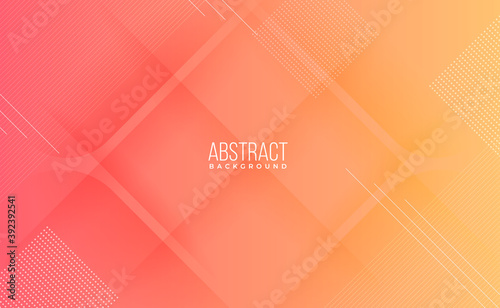 Modern professional peach orange vector Abstract Technology business background wallpaper with lines and shadows