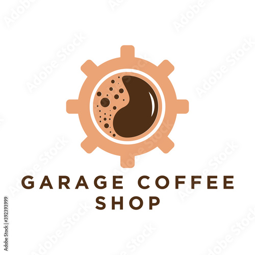 garage coffee shop logo design inspirations