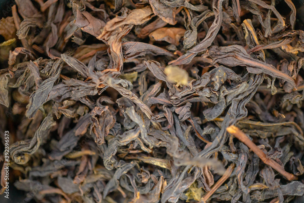 Chinese Tea Feng Huang Dan Cong in Macro Chinese Tea Feng Huang Dan Cong in Macro