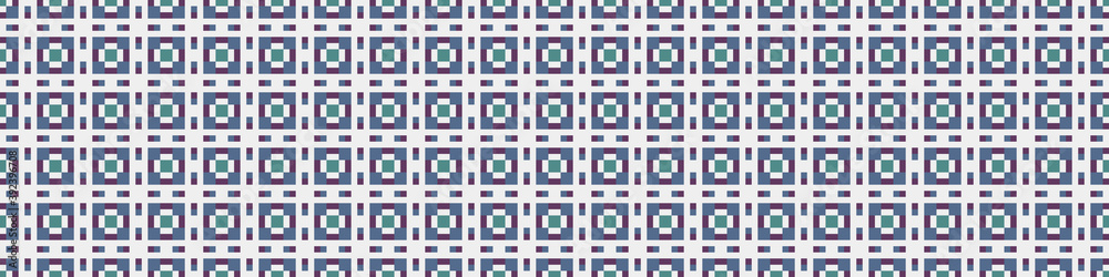 Fototapeta premium Abstract Cross Pattern Dots Logo generative computational art illustration