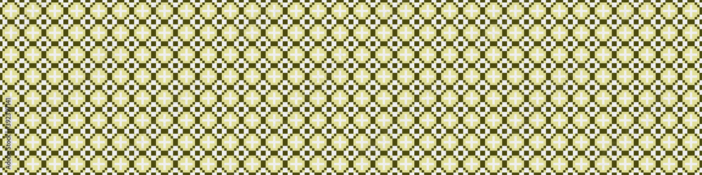 Fototapeta premium Abstract Cross Pattern Dots Logo generative computational art illustration