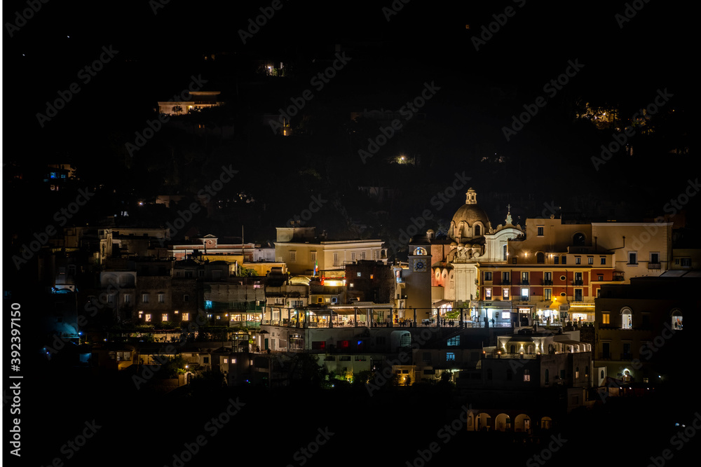 Capri Center in the night
