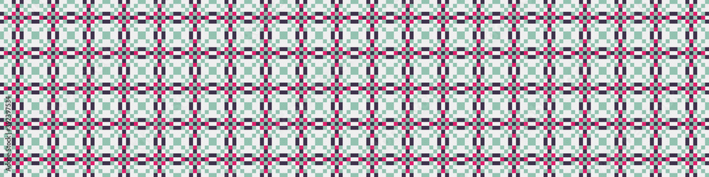 Fototapeta premium Abstract Cross Pattern Dots Logo generative computational art illustration