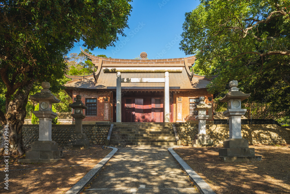 Naklejka premium facade from Tongxiao Shinto Shrine in miaoli, taiwan