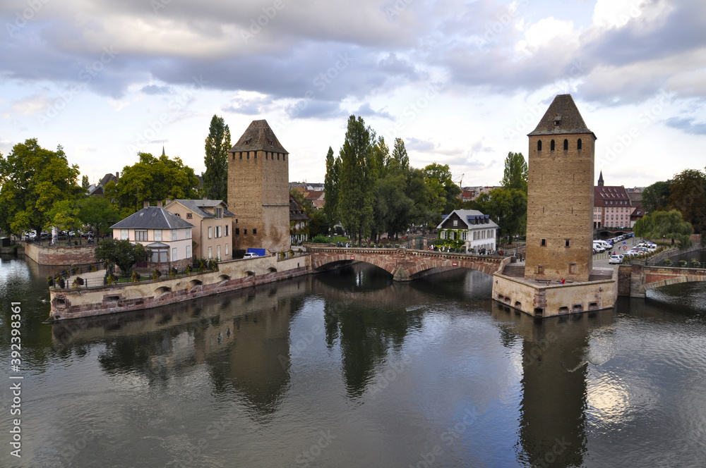 Ponts Couverts in Strasbourg, France.