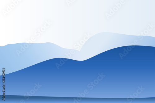 rectangle background design template with horizontal layout. abstract rock illustration idea. variation of soft blue gradient use wave of liquid style.