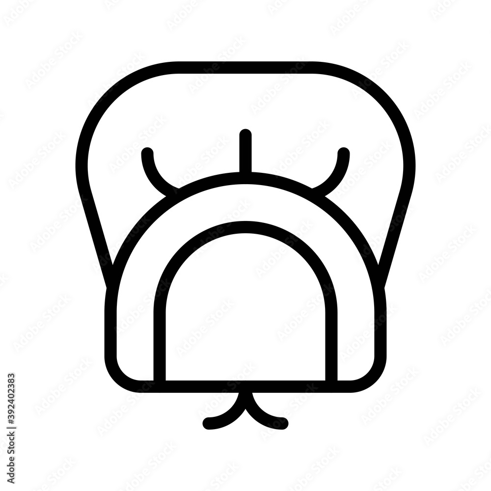 Pilgrim woman hat icon, Thanksgiving related vector Pilgrim woman hat icon, Thanksgiving related vector