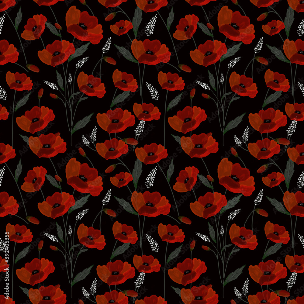 Pressed Floral Seamless Pattern. Ditsy style. A Pattern for fashion, print and textille. Trendy color design. Pressed Floral Seamless Pattern. Ditsy style. A Pattern for fashion, print and textille. Trendy color design.